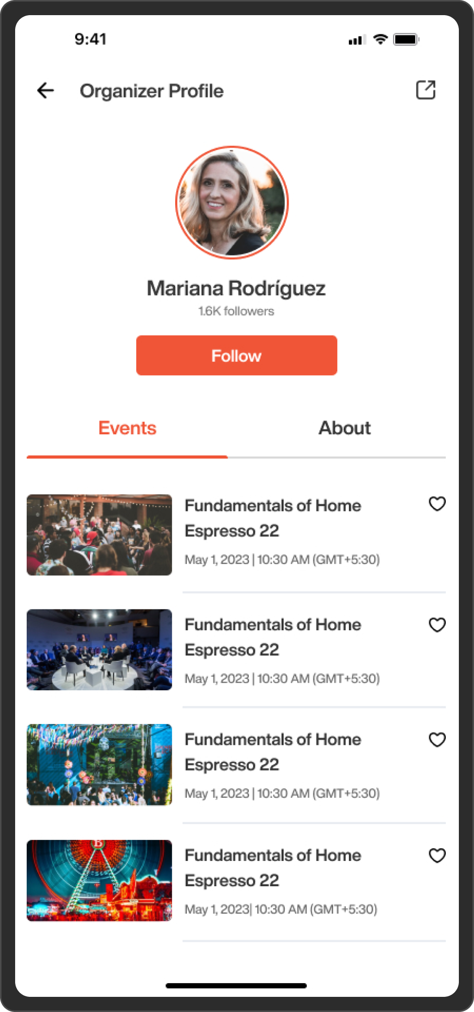 Organizer Profile